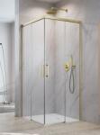 Radaway Idea 8 Brushed Gold KDD szögletes szálcsiszolt arany zuhanykabin 90B+120J (10370090-99-01L+10370120-99-01R)