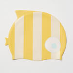 Sunnylife gyerek úszósapka - Finn the Fish Mustard Stripe (S51SCMST)