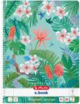 Herlitz Caiet A4 cu spira Herlitz, 80 file, 70 g/mp, Matematica, Motiv ladylike, Verde (50044238/VERDE)