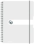 Herlitz Caiet A4 EOTG cu spira si elastic Herlitz, 80 file, 80 g/mp, Matematica, coperta PP Transparenta (11293107)