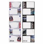 Starpak Nasa 6 db-os füzetcímke - kétféle (536028) (5905523630909)