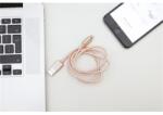 Kikkerland US142-RG-EU 1m-es rózsaszín Micro USB és iPhone kábel (US142-RG-EU) - officedepot
