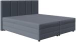 LAMIVEX Тапицирано легло ISABEL 180x200 с пружинен матрак и вместително подматрачно пространство, сиво (LM0004)