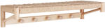 House Nordic Abano kalaptartó fogas, fa, natúr fonott polc 78x31 cm (4291240) - leziteronline