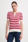 Tommy Hilfiger tricou polo femei, culoarea rosu PPYX-SWD0H6_33X (WW0WW37937.PPYX)