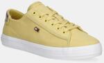 Tommy Hilfiger teniși VULC CANVAS LACE UP SNEAKER culoarea galben, FW0FW08647 PPYA-OBD141_11X (FW0FW08647)
