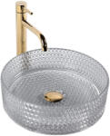 Rea Cristal lavoar 35.5x35.5 cm rotund de blat gri piatra REA-U9615 (REA-U9615)