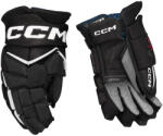 CCM JetSpeed FT8 Black/White Junior Hokikesztyűk 12 hüvelyk