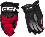 CCM JetSpeed FT8 Black/Red/White Junior Hokikesztyűk 11 hüvelyk