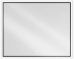 Mexen Erma oglindă de baie iluminată 100 x 80 cm, LED 6000K, anti-ceață, ramă neagră - 9814-100-080-611-70 (9814-100-080-611-70)
