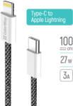ColorWay USB-C - Apple Lightning Kábel - PD 27W - 1m - Fekete (CW-CBPDCL061-BK)