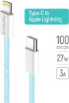 ColorWay USB-C - Apple Lightning Kábel - PD 27W - 1m - Kék (CW-CBPDCL061-BL)