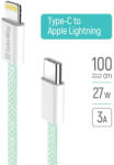 ColorWay USB-C - Apple Lightning Kábel - PD 27W - 1m - Zöld (CW-CBPDCL061-G)