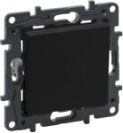  ÚJRACSOMAGOLT Legrand Niloé Step 863501 egypólusú kapcsoló, 10AX, fekete (Legrand 863501) (863501)