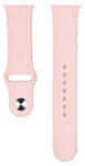 Apple Watch 4-6, SE, SE (2022) (38 / 40 mm) / Watch 7-9 (41 mm) / Watch 10 (42 mm), szilikon pótszíj, állítható, Devia Delux Sport, rózsaszín