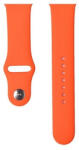 Apple Watch 4-6, SE, SE (2022) (42 / 44 mm) / Watch 7-9 (45 mm) / Watch 10 (46 mm) / Watch Ultra 1-2 (49 mm), szilikon pótszíj, állítható, Devia Delux Sport, narancssárga