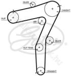 GATES Fogasszíj ALFA ROMEO GIULIA (5706XS)