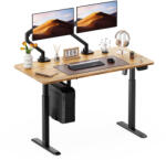 StableDesk Birou reglabil electric StableDesk, 1 motor, Touchscreen, Ridica 80 kg, Ergonomic, 3 Functii de Memorie, Sistem Anti-Coliziune, Timer, Inaltime 73.5-1 (SD-102-NE-D-LR-138x67)