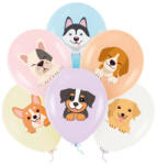 PartyPal Kutyusok lufi mix, 30 cm, 6 db/cs