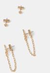 AllSaints fülbevaló 2 pár 37361293BRS711 - arany Univerzális méret