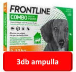 Boehringer Ingelheim 3csomagtól : Frontline Combo kutya S 2-10kg. 3db ampulla