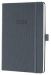 Sigel Naptár, A5, heti, 2026, kemény borító, SIGEL "Conceptum", sötét szürke (C2666) - iroszer24