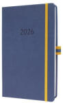 Sigel Naptár, A5, heti, 2026, kemény borító, SIGEL "Linescape", kék-sárga (L2602)