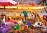 Educa - Puzzle Câini care se joacă pe plajă - 1 000 piese Puzzle