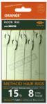 Orange Rig Feeder Orange Series 2 No. 8 15Lb Method Hair Rigs