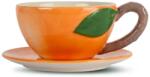Byon csésze és csészealj Peach 300 ml narancssárga - narancssárga Univerzális méret