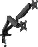 SBOX - 17"-32" dönthető, forgatható asztali dual monitor tartó konzol - LCD-S024-2 (SBOX LCD-S024-2) (SBOX LCD-S024-2)