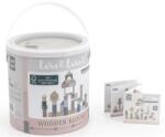 Label Label fa építőkockák, rózsaszín, 50 darabos