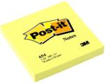 3M Öntapadó jegyzettömb, 76x76 mm, 100 lap, 3M POSTIT, sárga (7100098889) - nyomtassingyen