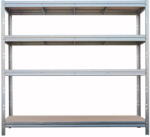 AR Shelving Nagy teherbírású polc BULLRACK RIVET 200x210x60cm 4db DTD polclappal, 600kg/polclap, horganyzott