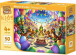 Art Puzzle Детски пъзел Art Puzzle от 50 XXL части - Динозавърско парти (35318) - ozone