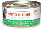 Almo Nature 24x70g Almo Nature HFC Tonhal & vörös morgóhal aszpikban nedves macskatáp