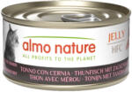 Almo Nature 24x70g Almo Nature HFC Tonhal & fűrészfogú sügér aszpikban nedves macskatáp