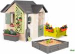 Smoby Set căsuța grădinarului cu nisipar lângă grădină Garden House Life Smoby extensibilă cu ghivece (SM810408-4) Casuta pentru copii