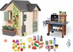 Smoby Set căsuța grădinarului cu grătar de grădină și alimente Garden House Life Smoby extensibilă cu ghivece (SM810408-9) Casuta pentru copii