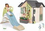 Smoby Set căsuța grădinarului cu tobogan de 1, 5 m cu apă Garden House Smoby extensibilă cu ghivece (SM810408-3) Casuta pentru copii