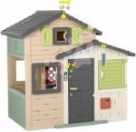 Smoby Căsuță Prietenilor cu clopoțel în nuanțe naturale de maro Friends Evo Playhouse Life Smoby extensibilă (SM810253-2N) Casuta pentru copii