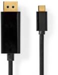 Nedis USB 3.0 Type C DisplayPort Átalakító Fekete 2m CCGL64352BK20 (CCGL64352BK20)