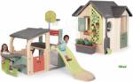 Smoby Set căsuța grădinarului cu set sport Garden House Life Smoby extensibilă cu tobogan și coș de baschet (SM810408-8) Casuta pentru copii