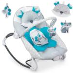 MoMi Bouncer MoMi Luis, 0 Luni+, Greutatea maxima 0-9 kg, Albastru (BULE00017) Sezlong balansoar bebelusi