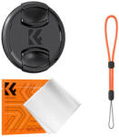 K&F Concept objektívvédő sapka zsinórral + törlőkendő, 72mm (KF-2073)