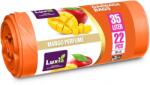 Luxia Saci menaj Luxia, cu urechi, HDLD, mango, 35L, 22buc/rola LUX-4074