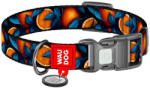 WAU DOG " Oranges" nylon dog collar with QR code, size S (280-4054) (280-4054)