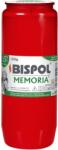 MONTELI Bispol WO4c memory spare gyertya, 84 óra, 235gr, piros (gem3276)