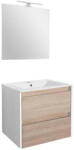 Leziter Porto Prime 60 komplett fehér-sonoma tölgy (POPR60FST) - homelux