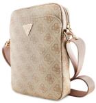 CG Mobile GUESS PU 4G TRIANGLE LOGO kézitáska álló univerzális, vállpánt, RÓZSASZÍN GUTB8P4GFTSP (GUTB8P4GFTSP)